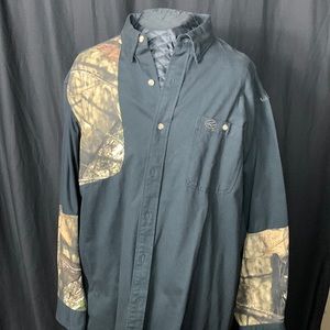 XXL Mossy oak Redhead padded right chest Long-sleeve black and camo hunting